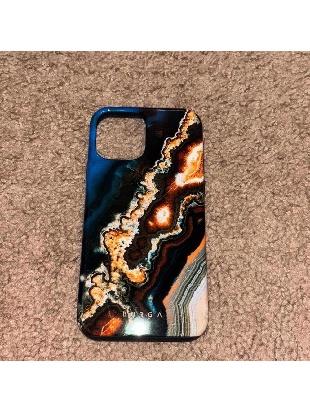 Burga Blue and Browns Cut Gem Style Phone Case IPhone 12 Style
